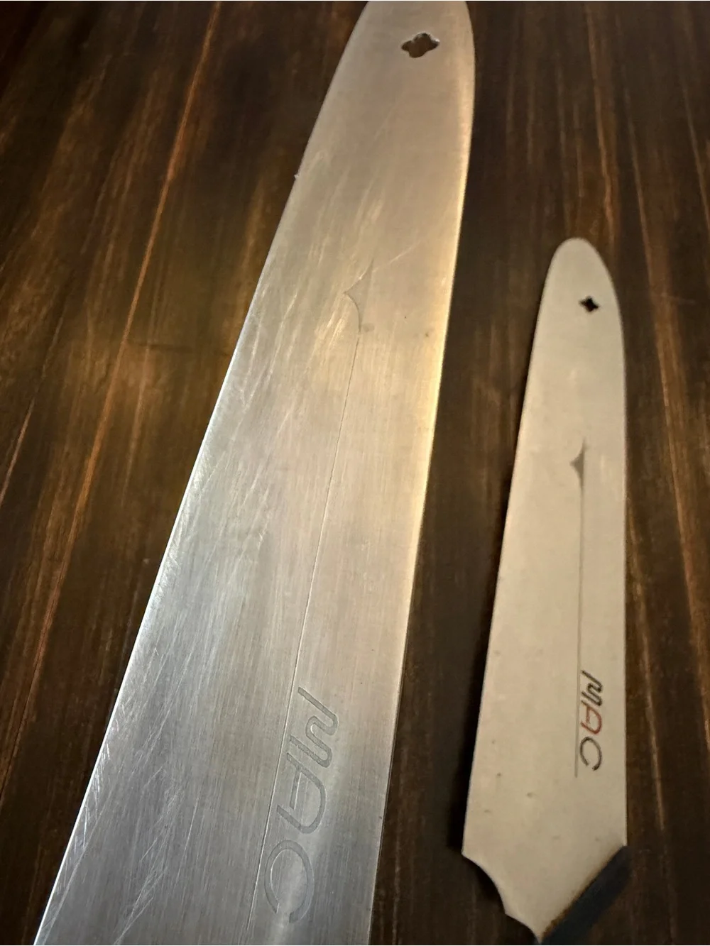 Not available MAC Japan Slicing Carving Knives Lot of 2 Pakkawood Handles